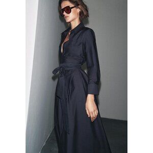ZARA ZW COLLECTION POPLIN SHIRT DRESS